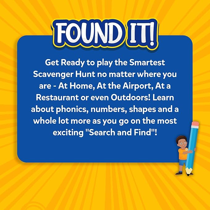 Skillmatics Scavenger Hunt Card Game - Found It 5 in 1 Megapack, Fun Family Game, 140 Cards, Search and Find, Learning & Travel Toy, Gifts for Kids, Boys, Girls, Ages 4, 5, 6, 7