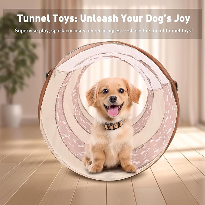 Kids Play Tunnel Toys for Toddlers 1-3, 69" x 18" Pop up Crawl Tunnel Tent for Boys and Girls, Play Tunnel for Kids to Crawl Through, Pordable Children or Dogs & Cats Indoor & Outdoor
