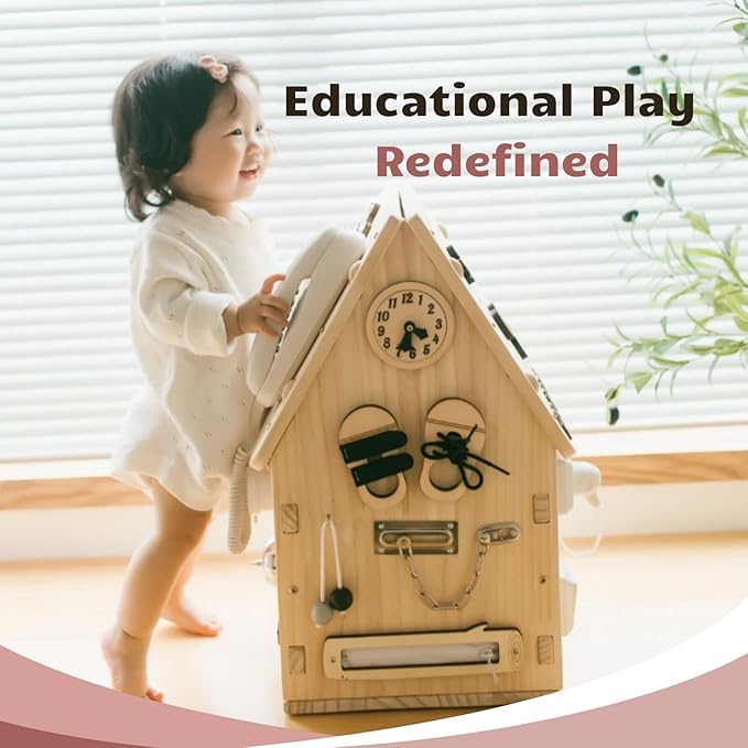 Toy Phone - Busy Board DIY Accessories Parts Items- Playground Playhouse Swing Set Telephone Plastic Pretend Play - Fake Phone with Sound - Telephone with Numeric Key