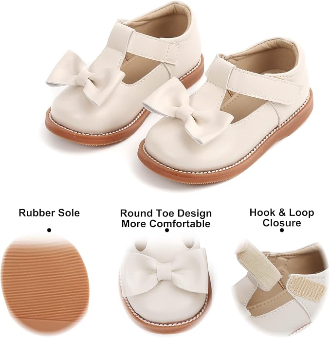 Felix & Flora Toddler Little Girl Mary Jane Dress Shoes - Ballet Flats for Girl Party School Shoes