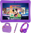 Contixo 10" Android Kids Tablet Bundle - 32GB, 80+ Disney Storybooks ($350 Value), Parental Controls, Kid-Proof Case w/Kickstand & Stylus, Headphones & Sleeve Bag - Purple