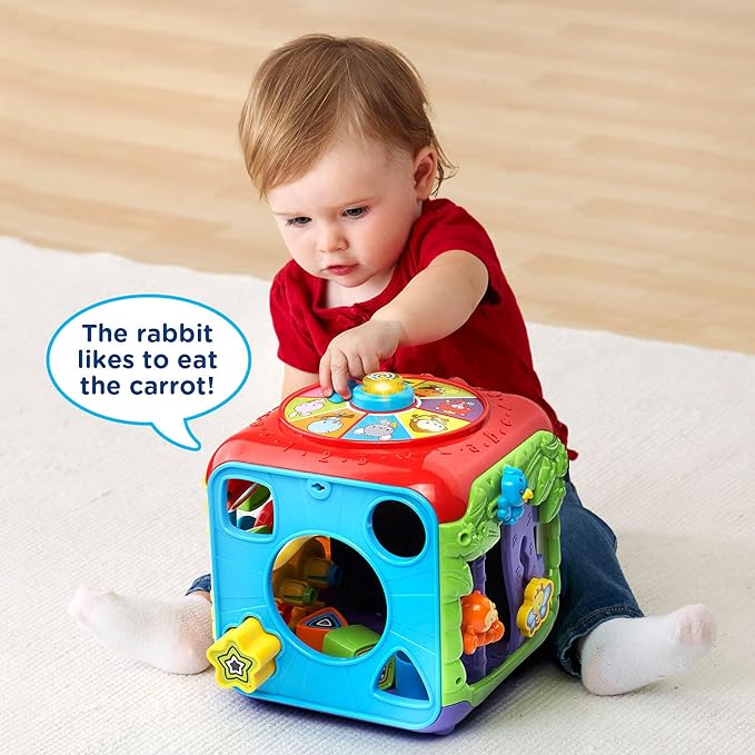 VTech Sort and Discover Activity Cube (Frustration Free Packaging), Red