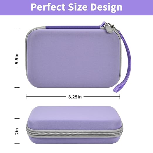 casmilee Case Compatible with Giiker Super Slide Brain Games, Brain Teaser Puzzles Organizer Storage Bag, Flow Slider Puzzle Game Holder (Purple)