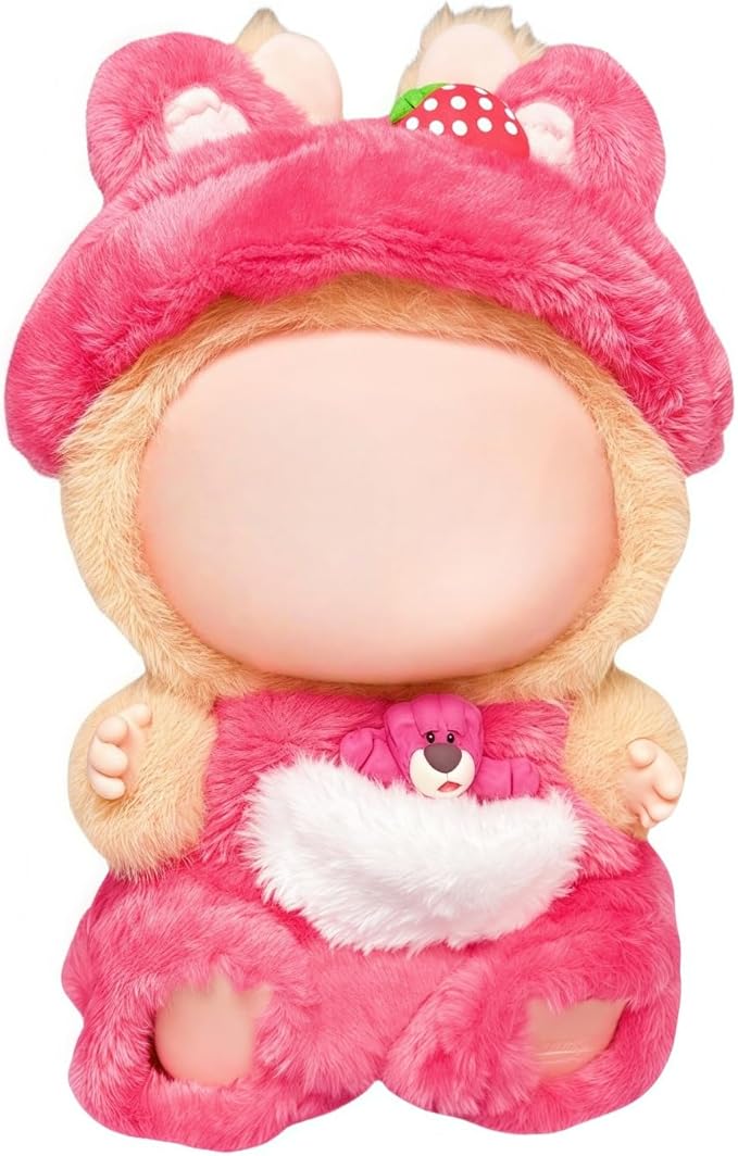 17cm Doll Clothes Set, Overalls Set for 6.7inch Doll Suit, Faking Animal Style Outfit Jumpsuit, Cute Fashion Dress Up Clothes Accessories for 1st/2nd/3rd Gen Dolls (Bear