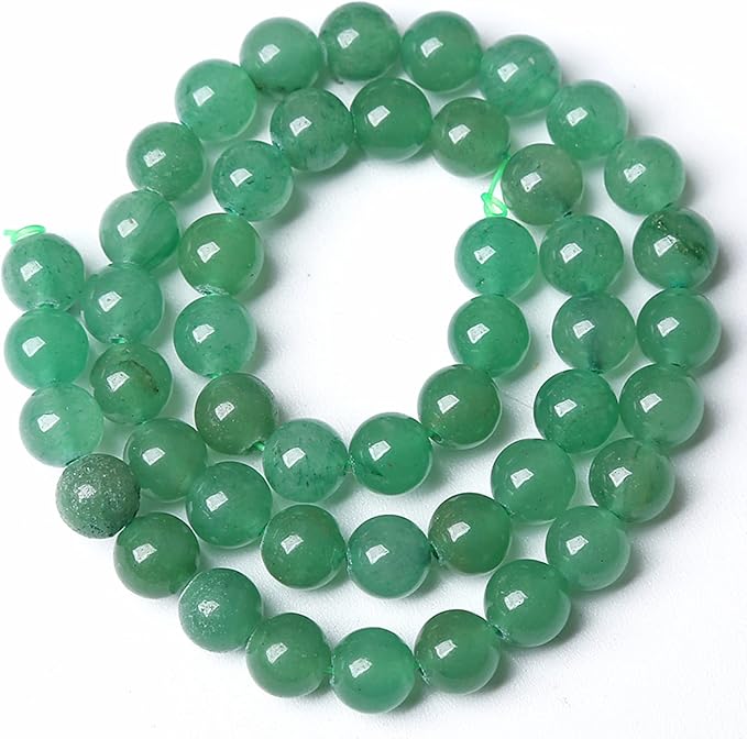 160PCS 4MM Natural Stone Green Aventurine Gemstone Loose Beads for Jewelry Making DIY Bracelet