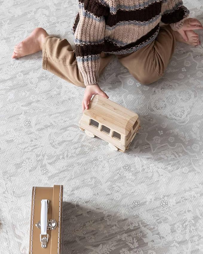 House of Noa Baby Play Mat – 4x6 Laurel Emile – Set of 6 Tiles – Cushioned EVA Foam Play Mat for Floor, Soft Interlocking Baby Crawling Mats for Hard Floors
