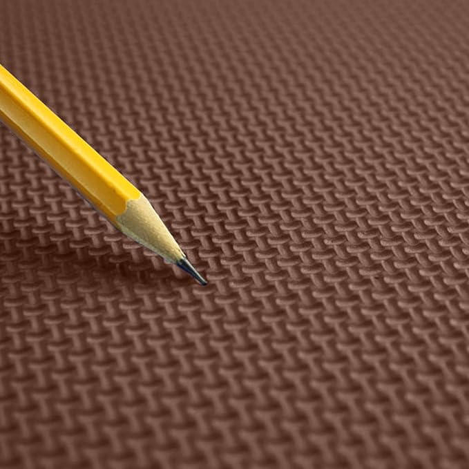 Flooring Inc's 1/2" Soft Non-Toxic Baby Play Mat, Toddler Playmat, Colorful Puzzle PlayMat, Floor Mats for Kids & Babies, EVA Foam Interlocking Tiles for Nursery & Playroom | Brown, 50 Tiles, 200 SqFt