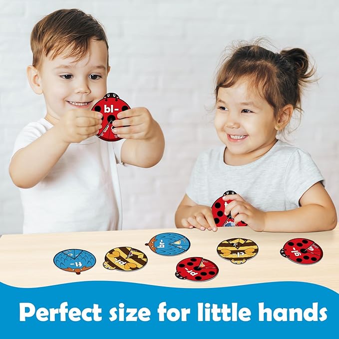 Blends & Digraphs Cards, Phonics Games,Speech Therapy Toys for Toddlers Kids,Learn to Read, Spelling Reading Learning Sight Words Games,Kindergarten Preschool Learning Activities Educational