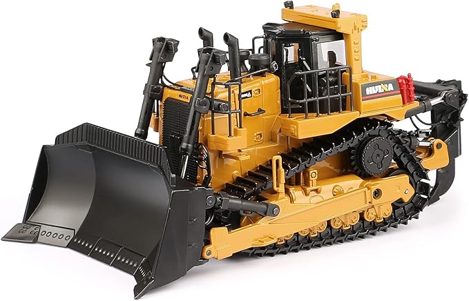 1/50 Scale Diecast Metal Dozer Toy, Metal Bulldozer Front Loader Toy Truck for Boys Kids (Dozer)