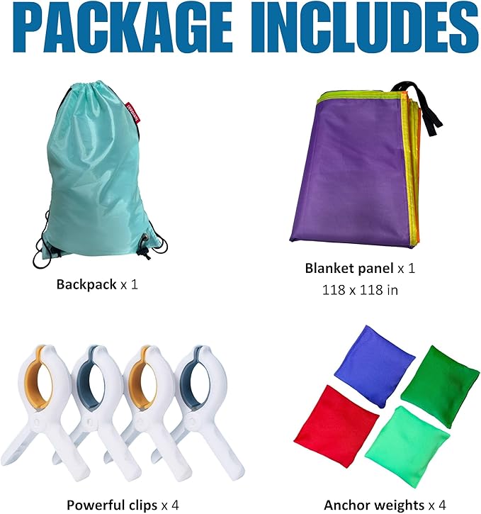 Magic Fort Building Kit for Kids with CPC Certification - Large Lightweight Blanket Fort Making kit and Clips - Portable Playhouse Play Tent Fort - Indoor/Outdoor Girls/Boys Toys Ages 4-5 6 7 8-12
