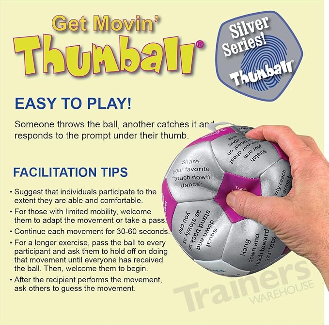 Trainers Warehouse 6" Thumball Collection, 32 Prompts for Conversation, Team Building, Relationship and Training