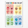 Feelings Chart, Calming Corner, Preschool Classroom Must Haves, Mental Health Poster - 12x16in Unframed