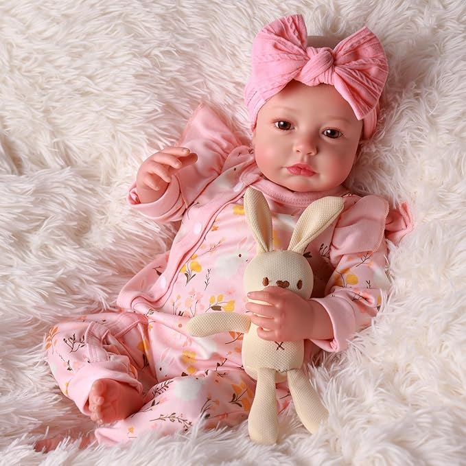BABESIDE Reborn Baby Dolls - 20-inch Cute Soft Vinyl Realistic Baby Doll Real Life Baby Dolls with Complete Accessories Perfect for Cuddling, Playtime, and Gift Giving
