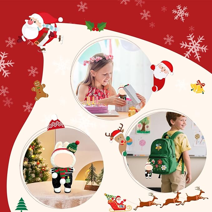 Doll Clothes 17cm/15cm Outfit Set Party Clothes High-End Fashion Outfits Suitable Accessories Christmas Cloak Halloween Premium Clothing 5.91-6.7 inch (No Doll) (LBB-257)