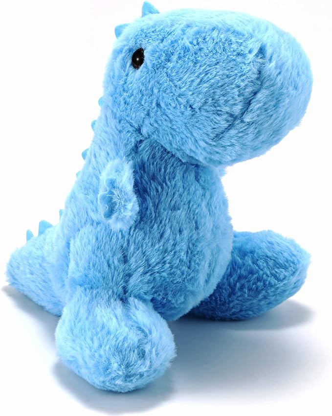 Blue Dinosaur Stuffed Animals for Boys, 9" Soft Stuffed Dinosaur Plush for Baby Shower, Cute T-rex Toy for Toddlers, Girls, Preschool, Party Decoration, Birthday Xmas Gifts for Grandkids
