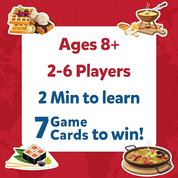 Skillmatics Guess in 10 Foods Around The World, Card Game for Boys, Girls, and Kids Who Love Educational Travel Toys, Board Games, Geography and History, Gifts for Ages 8, 9, 10 and Up
