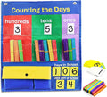 Godery Place Value Charts & Counting Caddie Pocket Chart for Classroom (Hundreds, Tens, Ones)