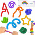 8Packs Fidget Toys Sensory Sticks，Sensory Toys for Kids with Autism Calming ，Autism Classroom Must Haves Calming Sensory Toy for Special Needs, Valentine Classroom Gifts for Kids