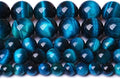 4MM 88PCS Blue Tiger Eye Beads Natural Stone Gemstone Spacer Loose Beads for Jewelry Making DIY Bracelet Semi Precious Beads Strand 15 inches