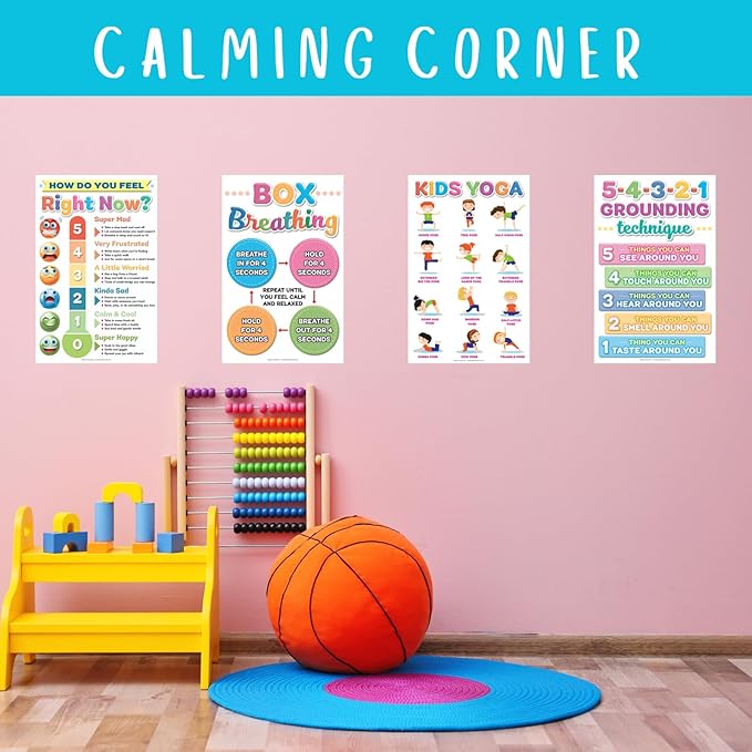 DeeDee's Workshop 4 Feelings Thermometer for Kids Posters