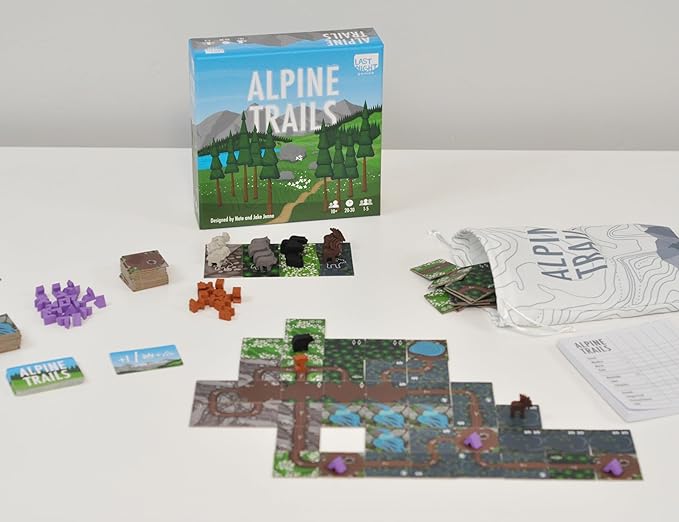 Alpine Trails | Strategic Tile Placement Board Game for Families