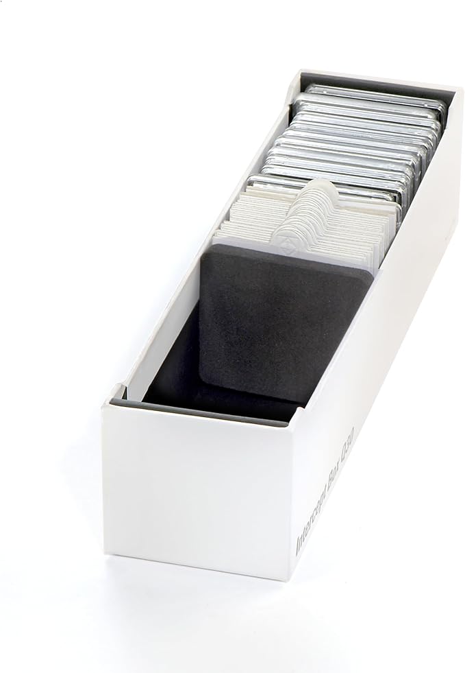 LIGHTHOUSE - Storage Box Q30 for 30 QUADRUM Square Snaplocks or 100 Coin Holders with INTERCEPT TECHNOLOGY Corrosion Protection (9 1/4" x 2 1/2" x 2 1/4")