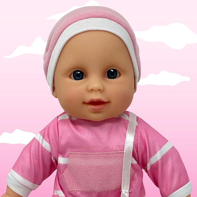 The New York Doll Collection 11 inch Soft Body Baby Doll in Gift Box - 11" Doll Toy for Kids, Boys, Girls and Toddlers - Baby Doll Pacifier Accessory Included