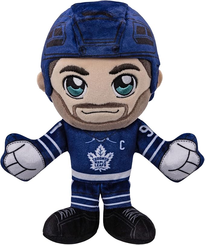 Bleacher Creatures Toronto Maple Leafs Jonathan Tavares 8" NHL Kuricha Sitting Plush - Soft Chibi Inspired NHL Superstar
