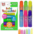 The Pencil Grip Kwik Stix NEON Solid Tempera Paint, Super Quick Drying, 6 Pack (TPG-610)