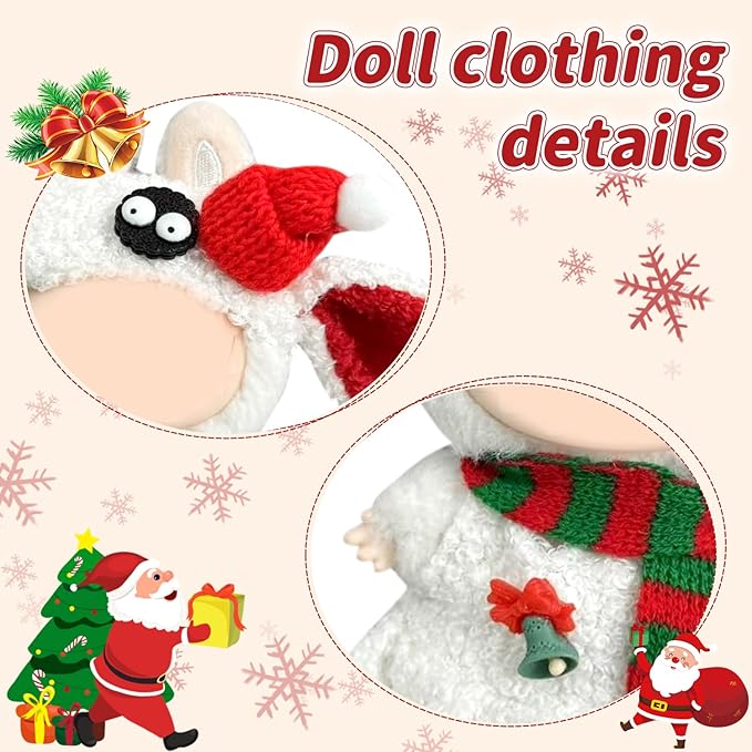 Doll Clothes 17cm/15cm Outfit Set Party Clothes High-End Fashion Outfits Suitable Accessories Christmas Cloak Halloween Premium Clothing 5.91-6.7 inch (No Doll) (LBB-261)