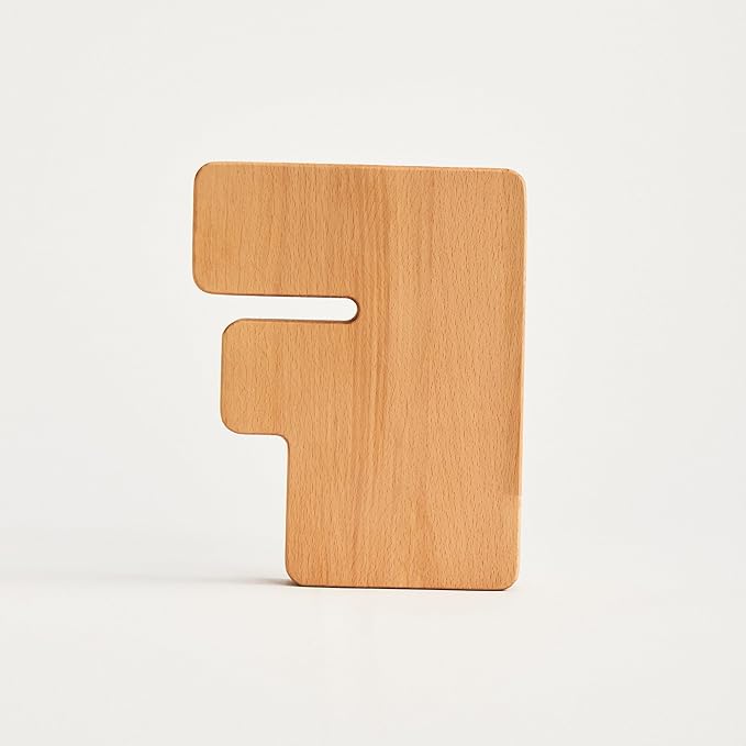 Personalized Wooden Piggy Bank – Custom Letter F Coin Bank in Beech Wood with Clear Acrylic Front, Engraved Name Option, Money Saving Box for Kids and Adults