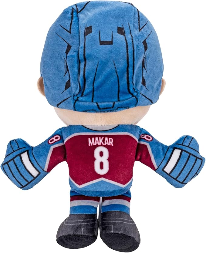 Bleacher Creatures Colorado Avalanche Cale Makar 8" NHL Kuricha Sitting Plush - Soft Chibi Inspired NHL Superstar