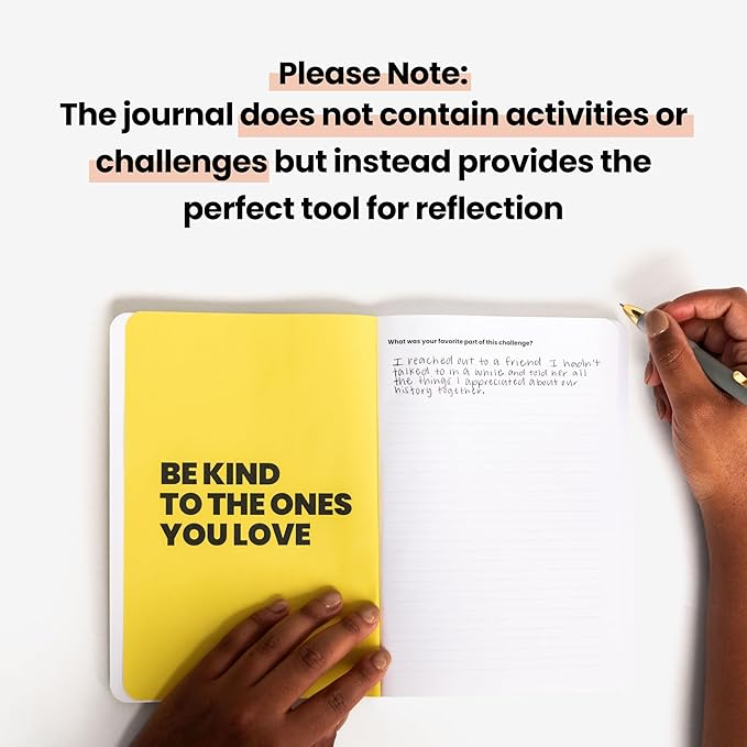 The Kindness Journal – A Reflective Companion to The Kindness Challenge | Journal to Track, Reflect, and Celebrate Your Acts of Kindness (Note: This is a Journal Only - No Scratch Cards or Other Materials Included)