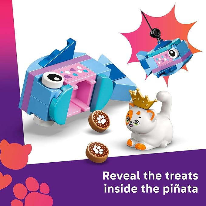 LEGO Friends Cat Birthday Party & Tree House Building Toy - Pretend Play Building Blocks W/Cat Toys & 2 Minidolls - Creative Storytelling Kids Toy for Girls and Boys, 9+ - Birthday Gift Idea- 42666