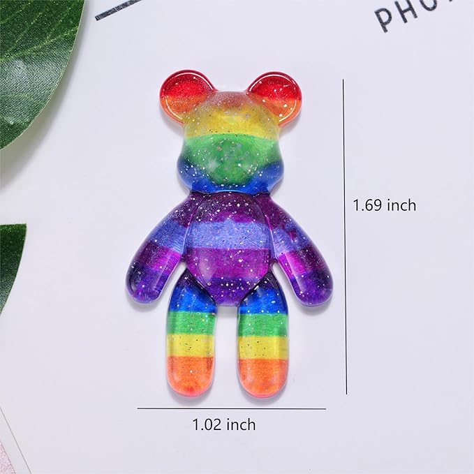 Pocket Bear Hug, Anxiety Relief Gifts for Men Women, Mental Health Positivity Gift for Anxious Friend, Autism Fidget Gift, Thoughtful Gifts for School Anxiety, Rainbow