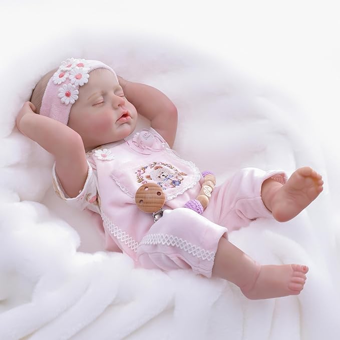 Reborn Baby Dolls – 20 Inch Real Baby Dolls That Look Real, Full Body Vinyl Girl Doll, Lifelike Newborn with Accessories, Comfort Gift for Girls Ages 3+, Pretend Play & Collectors