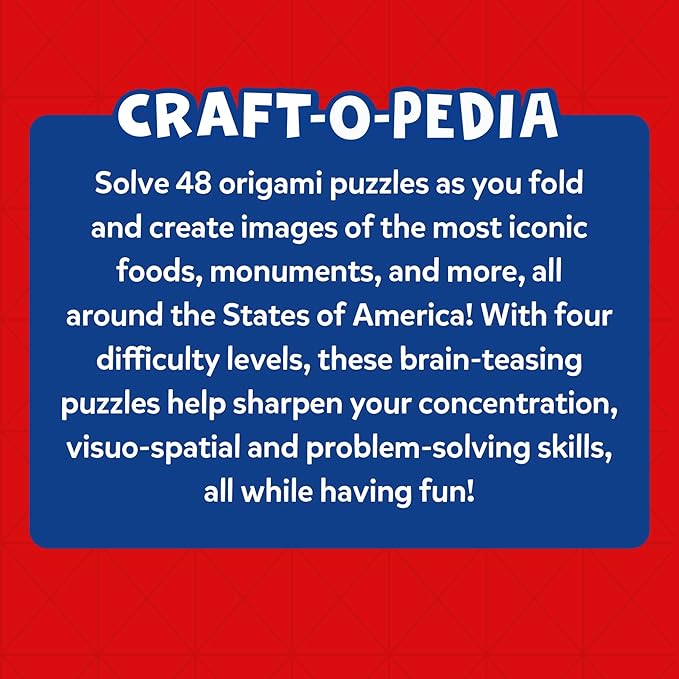 Skillmatics Origami Puzzle Book - 48 Folding Puzzles for Kids, Fun STEM Toy & Brain Teasers, Educational & Travel Gifts for Ages 8, 9, 10 and Up