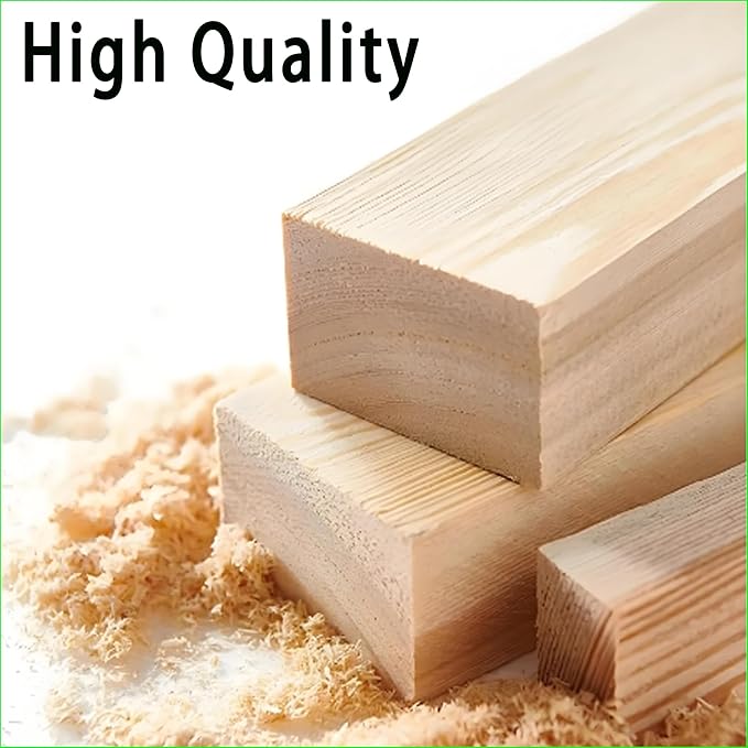 9Pcs Basswood Carving Blocks, 3 Sizes Whittling Wood Basswood Blocks Kit for Wood Carving for Beginners Kids and Adults 6*(1x1x4) in,2*(2x2x2) in,1*(2x2x4) in