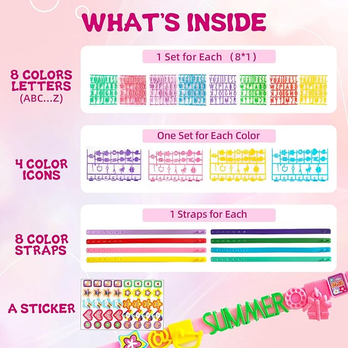 Art & Craft Kits for Kids, Christmas Gifts Friendship Bracelet Making Kit for Girls, DIY Jewelry Making Kit, Birthday Present for Ages 4-12, Toy for Age 4, 5, 6, 7, 8, 9, 10, 11, 12 Years Old