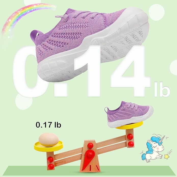 JIASUQI Toddler Shoes for Boys Girls Slip on Sneakers Wide Toe Walking Shoes Toddler Sock Shoes