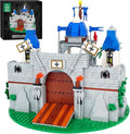 Medieval Knight Castle Building Blocks Set – Comes with 12 Knights Figures , Compatible with Lego Medieval Town Square House Toys , for Adults & Children Ages 6+