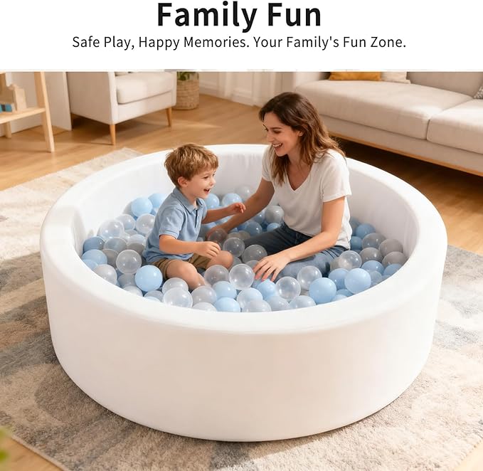 Ball Pit Balls Pack of 100 200 500 - Star and Round Set BPA Free Phthalate Free Non-Toxic Crush Proof Play Balls Soft Plastic Balls for Toddlers Baby Kids Birthday Pool Tent Party