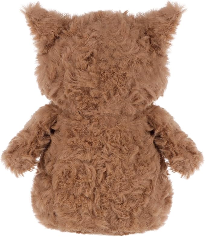 Apricot Lamb Flower Owl Plush Stuffed Animals for Kids, Soft Cute Plush Toys for Baby Girl and Boy, Fluffy Flower Owl Brown (Dark Brown)