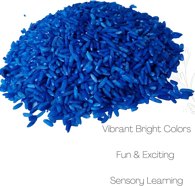 The Wood Etch - Rainbow Colored Rice, Vibrant Sensory Bin Filler for Kids, Art & Craft Learning, Safe & Non-Toxic, Made in USA, 6 Lbs Bulk Pack for Creative Play, Color Perception & Fun Activities