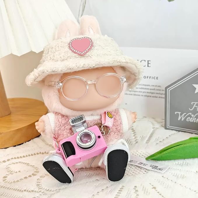 17cm Doll Clothes, Outfits 5 Set for Dolls , Exquisite Accessories for Doll, Cute Clothes for Dolls Dress up Unique Style (Pink 5pc)