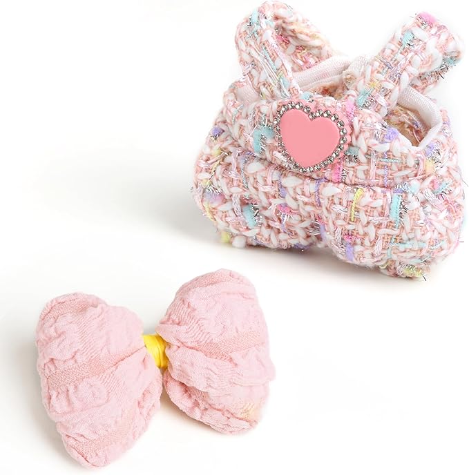 Premium Doll Clothes for Labubu - Luxury Chic Style Set for 17cm Dolls, Doll Outfit for Display, Collectors, Gift - Cute Miniature Fashion Accessories - Pink Jumpsuit (Clothes Only)
