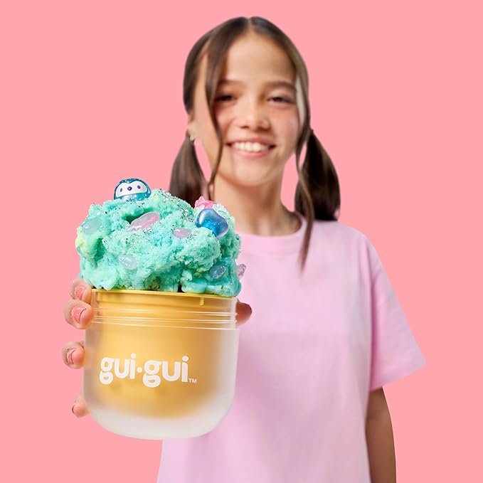 Gui Gui Scented Slime 2-Pack Bundle, Butter & Cloud, 5 Step DIY Process to Customize Your Ultimate Slime Glow-Up, Resealable and Reusable Container, ASMR Experience