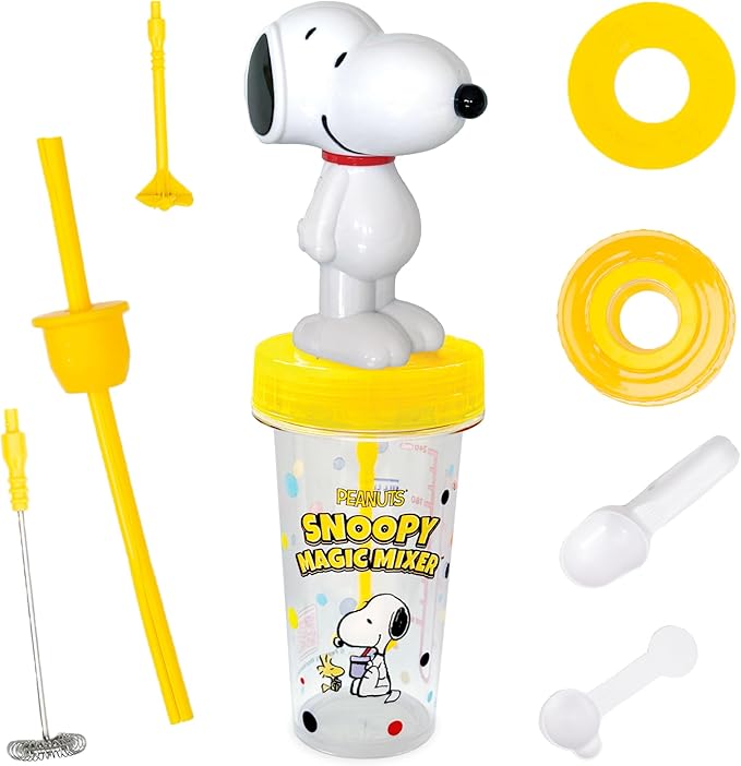 Peanuts Snoopy Magic Mixer – STEM.org Authenticated Educational Drink Mixer for Kids | Safe No-Blade Hands-On STEM Toy for Shakes, Science Experiments and More | Montessori Learning Ages 3+