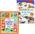 My First English Words Sound Book Toy, English Learning Talking Book for Kids 2 - 6 Years Old, Interactive Electronic Audio Toddler Books, 470+ Words, 21 Themes, Press to Learn Phonics (Two-Book Set)