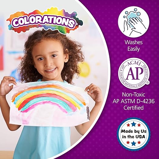 Colorations Paraben-Free Simply Washable Tempera Paint for Kids - 1/2 Gallon Value Size, Vibrant Red. Non-Toxic and Made in The United States